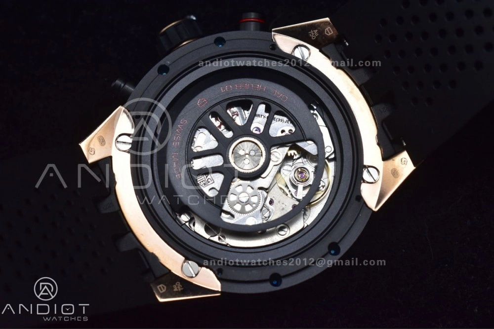 Carrera Cal. HEUER 01 45mm RG RU Blk XF A1887