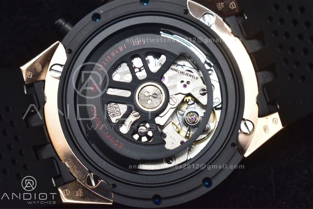 Carrera Cal. HEUER 01 45mm RG RU Blk XF A1887