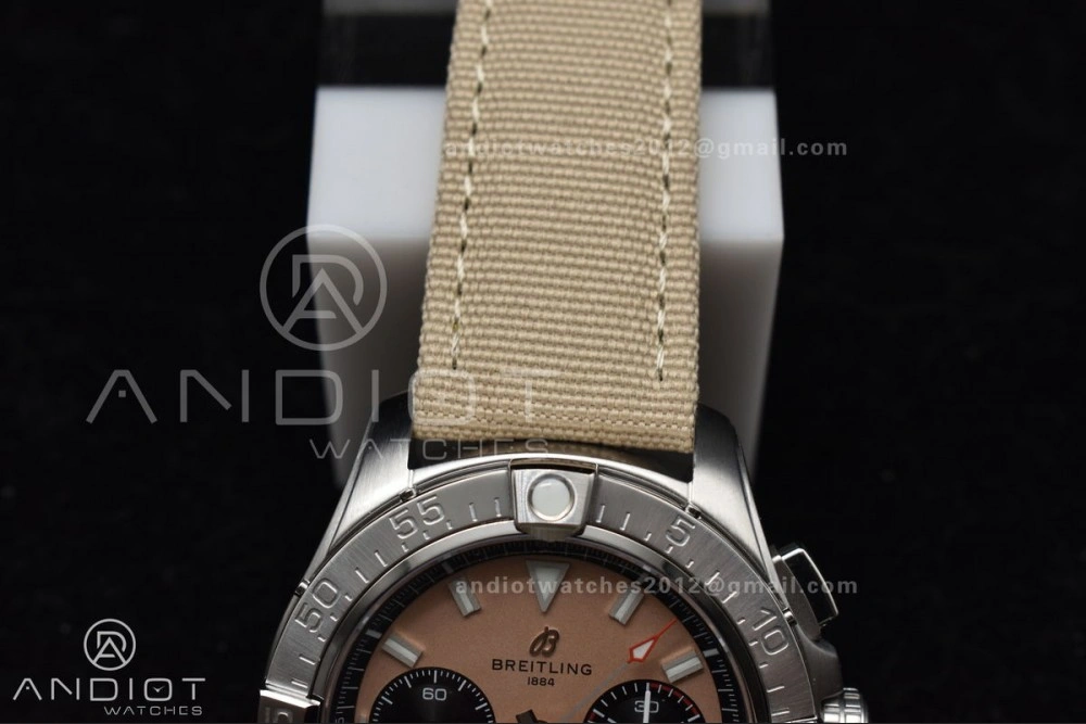 Chronograph Avenger B01 44mm BLSF 1:1 Best Edition Khaki Dial On Nato Strap A7750