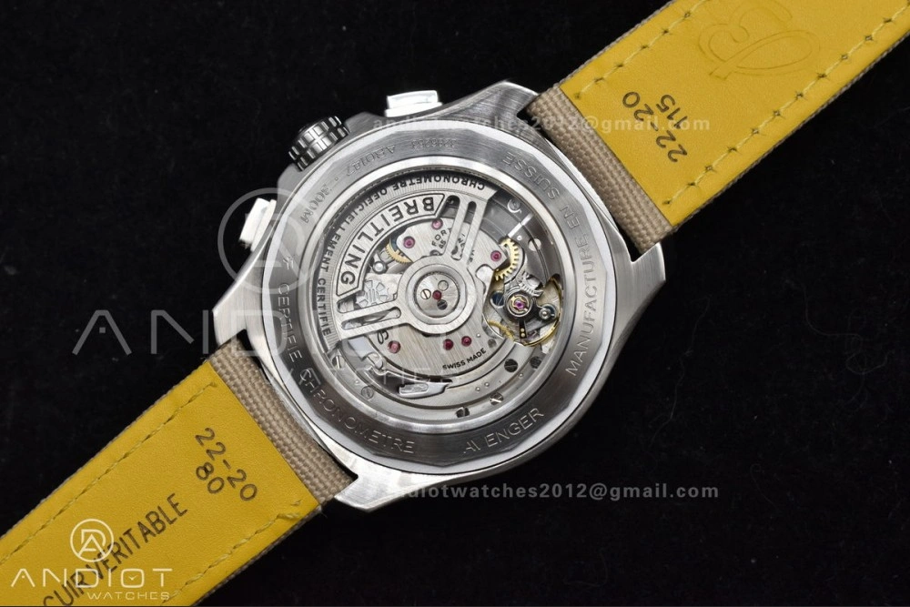 Chronograph Avenger B01 44mm BLSF 1:1 Best Edition Khaki Dial On Nato Strap A7750