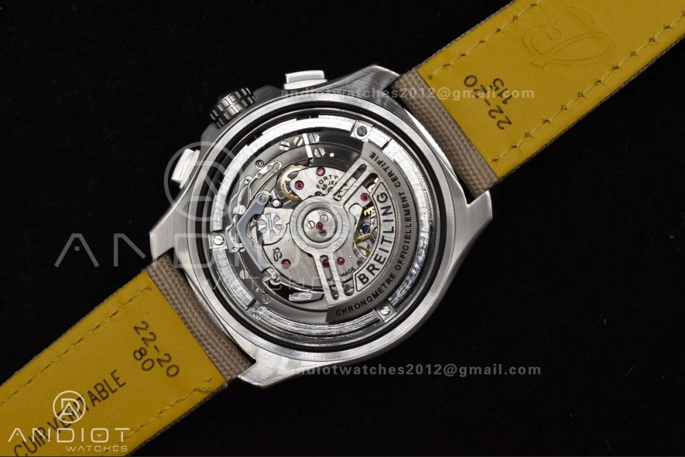 Chronograph Avenger B01 44mm BLSF 1:1 Best Edition Khaki Dial On Nato Strap A7750