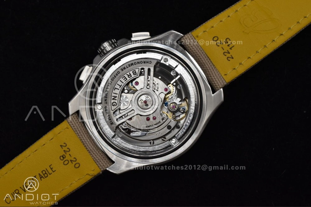 Chronograph Avenger B01 44mm BLSF 1:1 Best Edition Khaki Dial On Nato Strap A7750