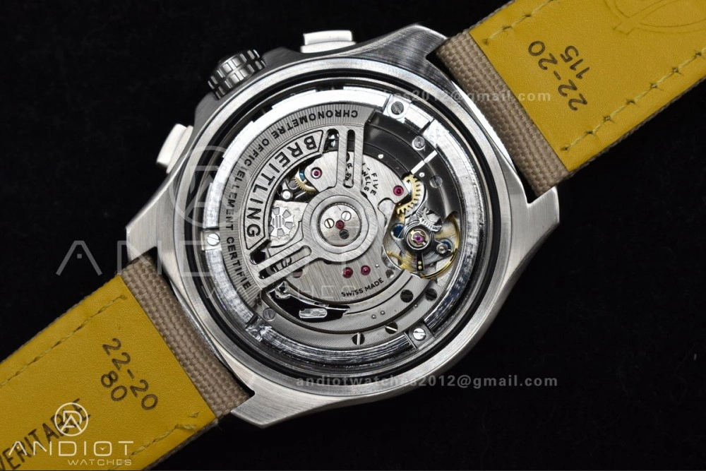 Chronograph Avenger B01 44mm BLSF 1:1 Best Edition Khaki Dial On Nato Strap A7750