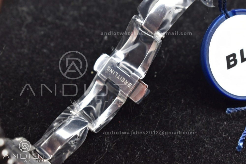 Chronomat B01 42mm SS BLSF 1:1 Best Edition Black Dial on SS Bracelet A7750