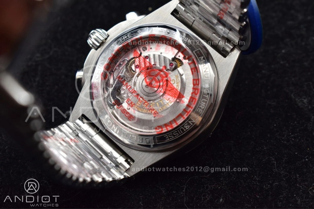 Chronomat B01 42mm SS BLSF 1:1 Best Edition Black Dial on SS Bracelet A7750