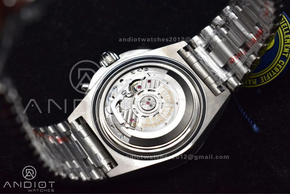 Chronomat B01 42mm SS BLSF 1:1 Best Edition Black Dial on SS Bracelet A7750