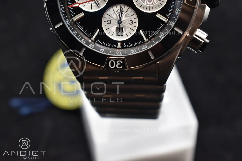 Chronomat B01 44mm SS BLSF 1:1 Best Edition Black Dial on SS Bracelet A7750