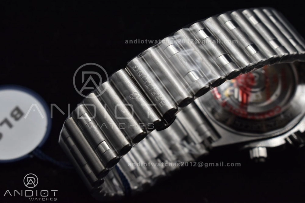 Chronomat B01 44mm SS BLSF 1:1 Best Edition Black Dial on SS Bracelet A7750