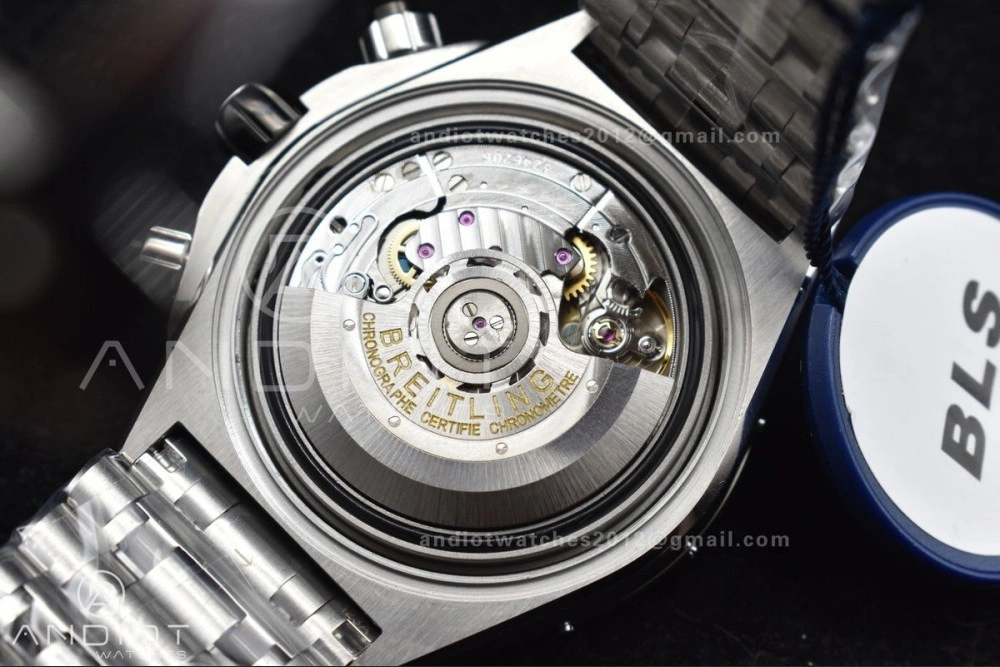 Chronomat B01 44mm SS BLSF 1:1 Best Edition Black Dial on SS Bracelet A7750