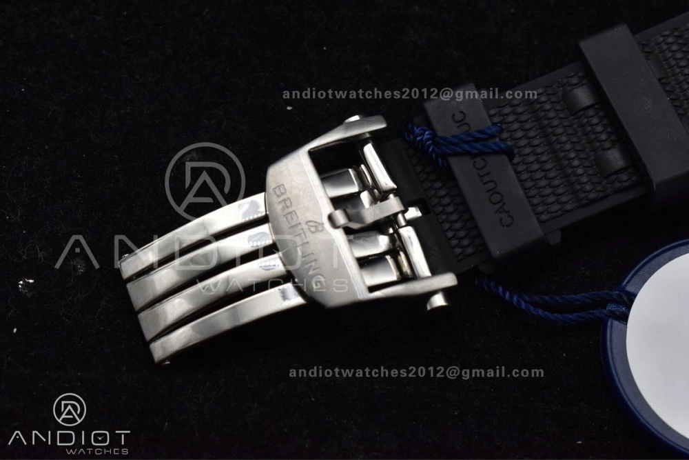 Chronomat B01 44mm SS BLSF 1:1 Best Edition Green Dial On Robber Bracelet A7750