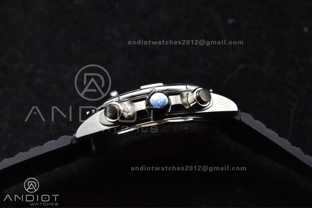 Chronomat B01 44mm SS BLSF 1:1 Best Edition Green Dial On Robber Bracelet A7750