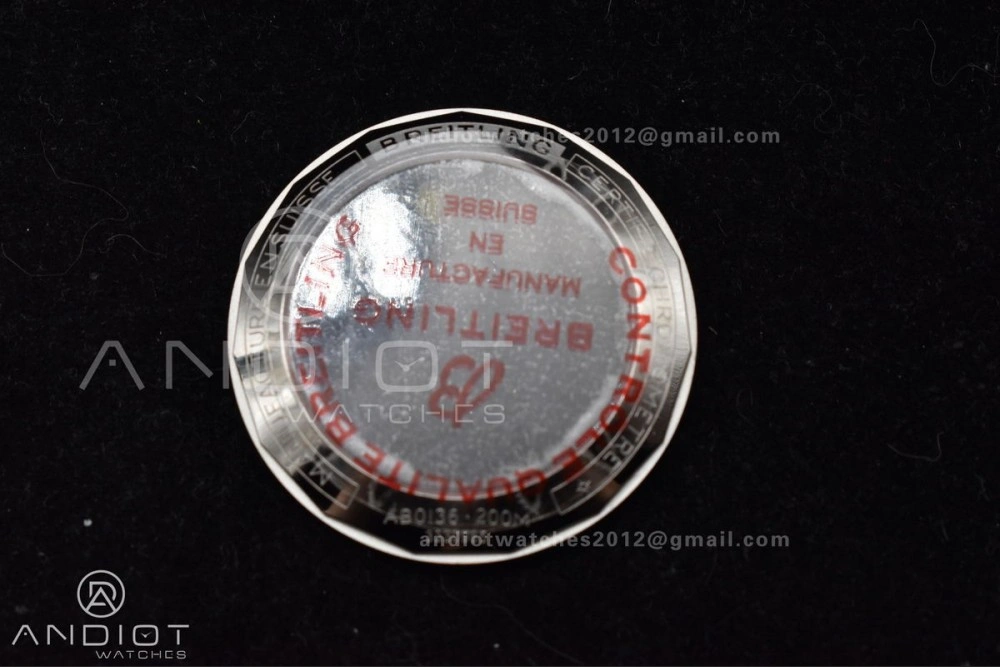 Chronomat B01 44mm SS BLSF 1:1 Best Edition Green Dial On Robber Bracelet A7750