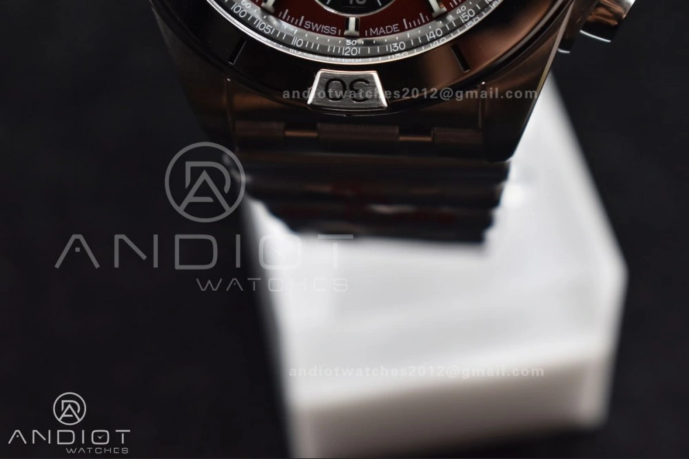 Chronomat B01 44mm SS BLSF 1:1 Best Edition Red Dial On SS Bracelet A7750