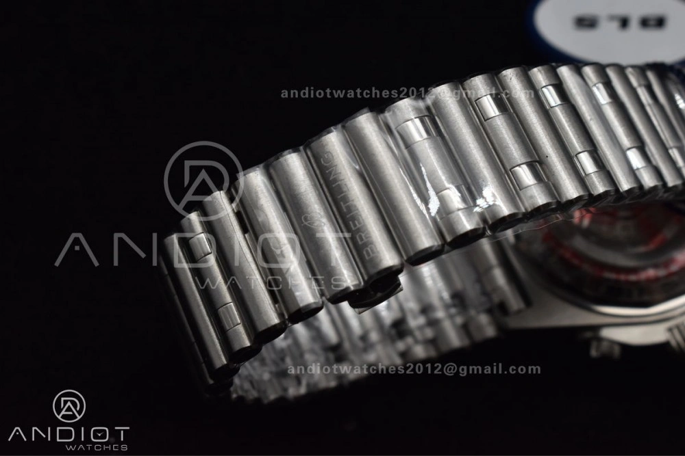 Chronomat B01 44mm SS BLSF 1:1 Best Edition Red Dial On SS Bracelet A7750
