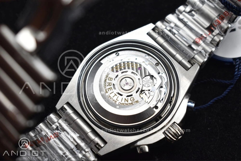 Chronomat B01 44mm SS BLSF 1:1 Best Edition Red Dial On SS Bracelet A7750