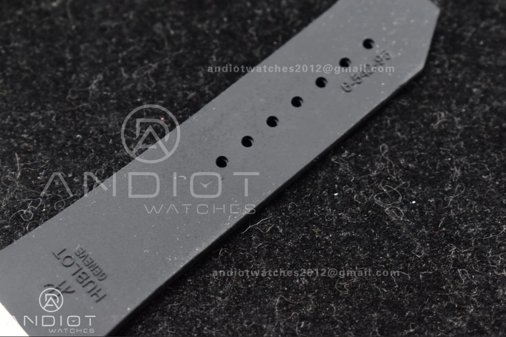 Classic Fusion 45mm RG HBF 1:1 Best Edition Black Dial on Black Gummy Strap A2892