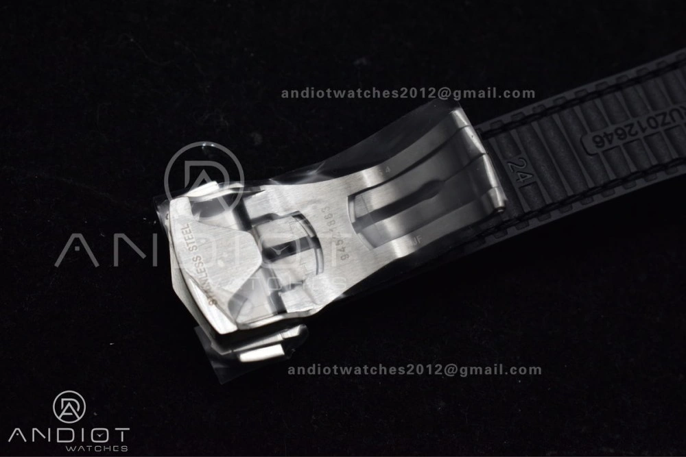 Constellation Black Ceramic SS VSF 1:1 Best Edition Black Dial on Black Gummy Strap A8900 Super Clone