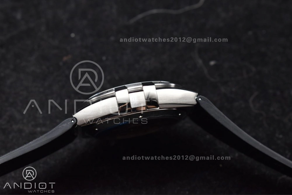 Constellation Black Ceramic SS VSF 1:1 Best Edition Black Dial on Black Gummy Strap A8900 Super Clone