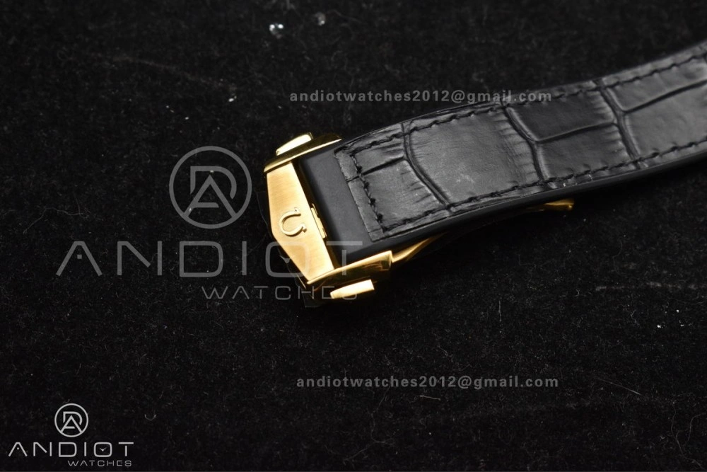 Constellation Black Ceramic YG VSF 1:1 Best Edition Black Dial on Black Gummy Strap A8900 Super Clone