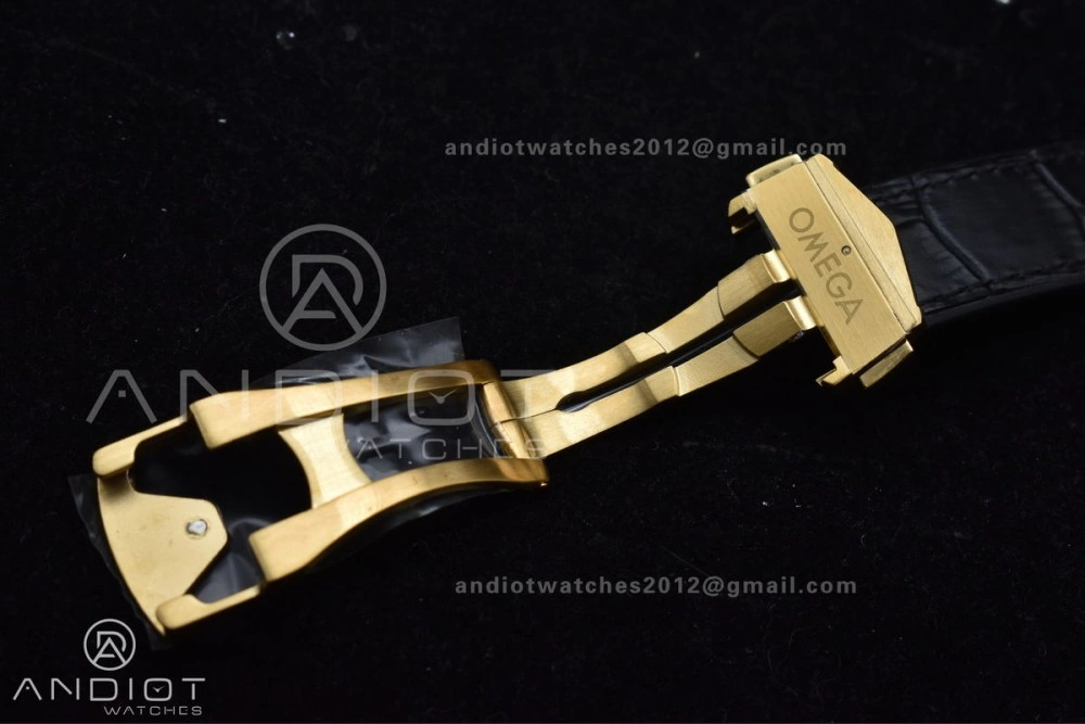 Constellation Black Ceramic YG VSF 1:1 Best Edition Black Dial on Black Gummy Strap A8900 Super Clone