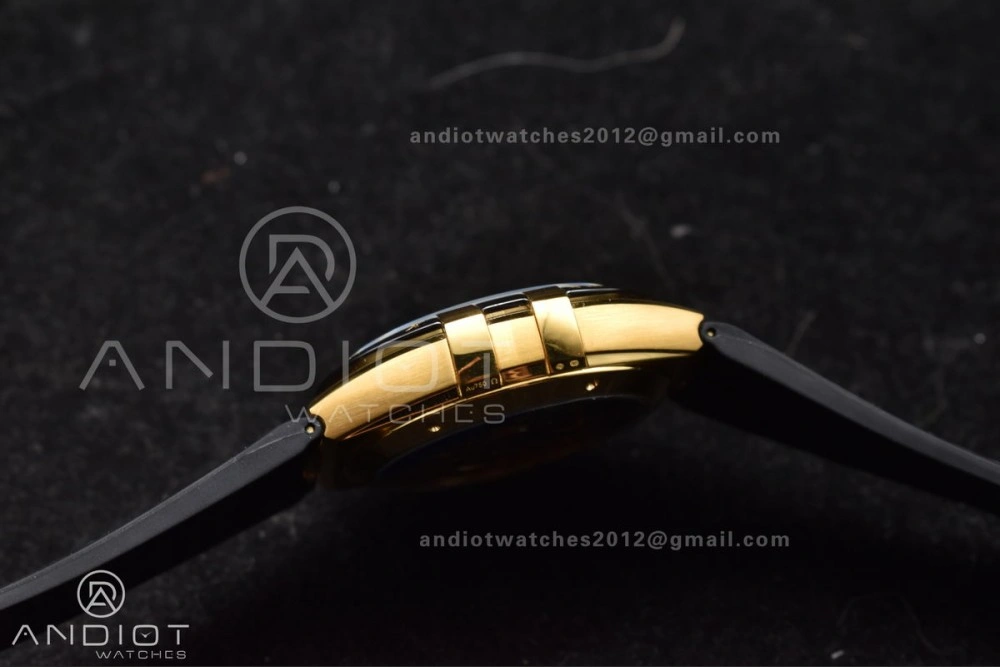 Constellation Black Ceramic YG VSF 1:1 Best Edition Black Dial on Black Gummy Strap A8900 Super Clone