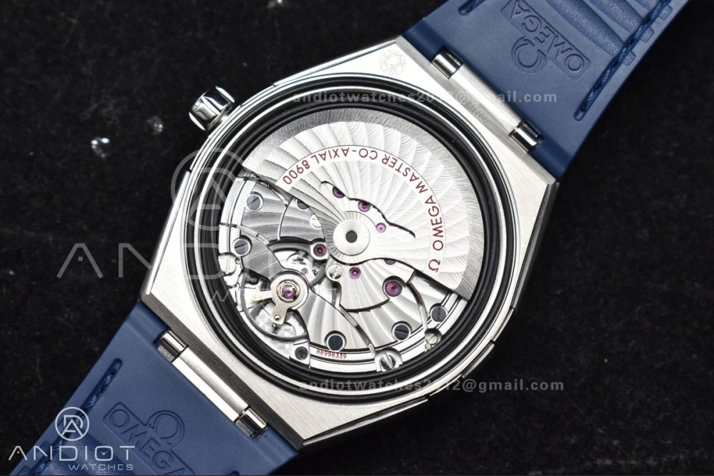 Constellation Blue Ceramic SS VSF 1:1 Best Edition White Dial on Blue Gummy Strap A8900 Super Clone