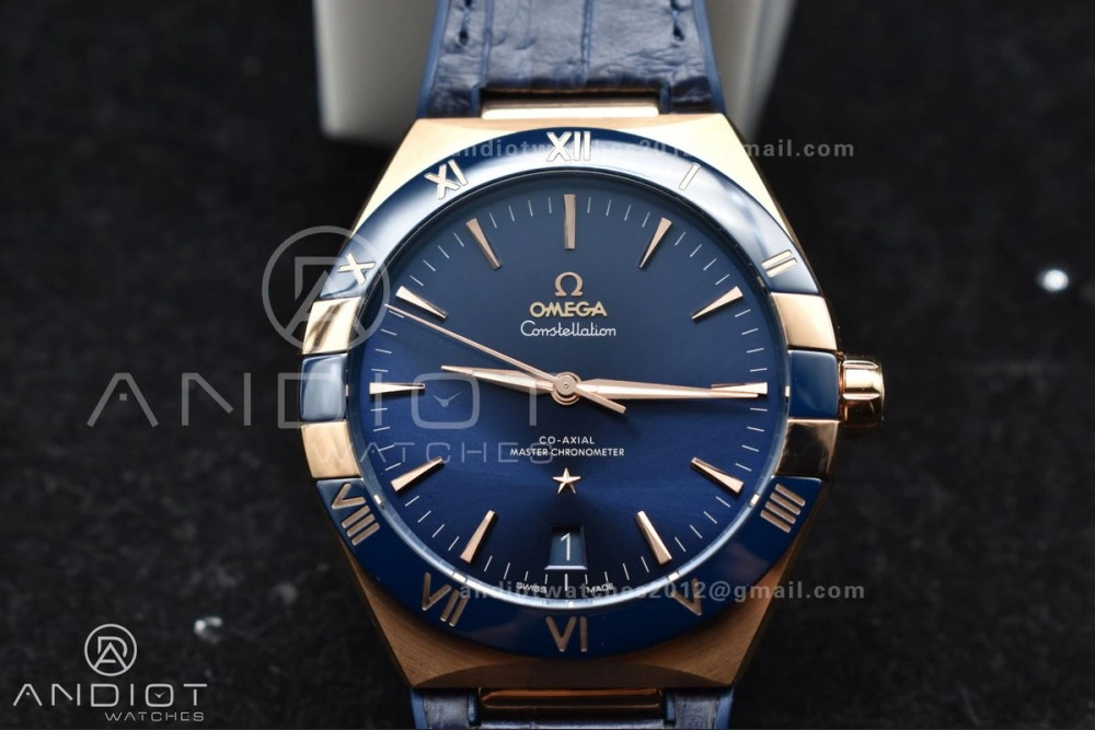 Constellation Blue Ceramic YG VSF 1:1 Best Edition Blue Dial On Blue Gummy Strap A8900 Super Clone