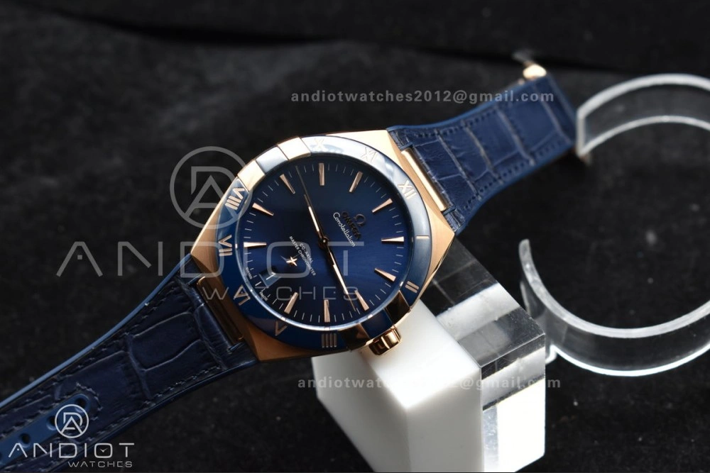 Constellation Blue Ceramic YG VSF 1:1 Best Edition Blue Dial On Blue Gummy Strap A8900 Super Clone