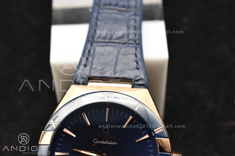 Constellation Blue Ceramic YG VSF 1:1 Best Edition Blue Dial On Blue Gummy Strap A8900 Super Clone