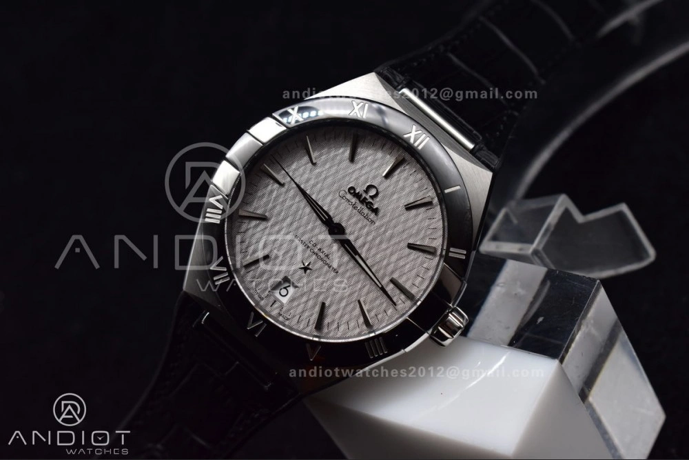 Constellation SS SBF 1:1 Best Edition Gray Dial on Black Gummy Strap A8900 Super Clone