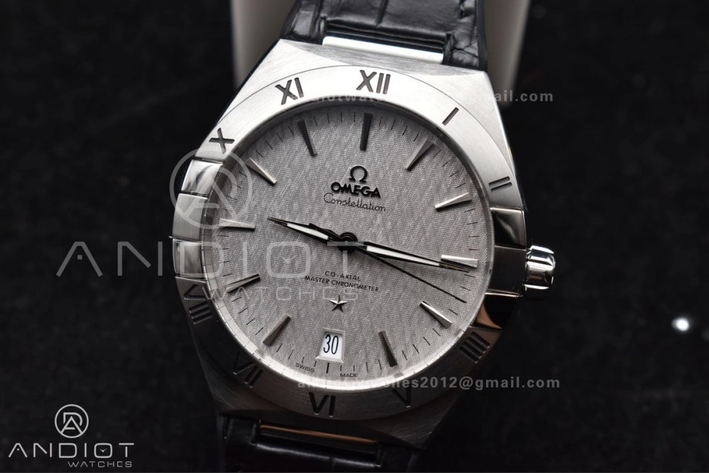 Constellation SS VSF 1:1 Best Edition Gray Dial on Black Gummy Strap A8900 Super Clone