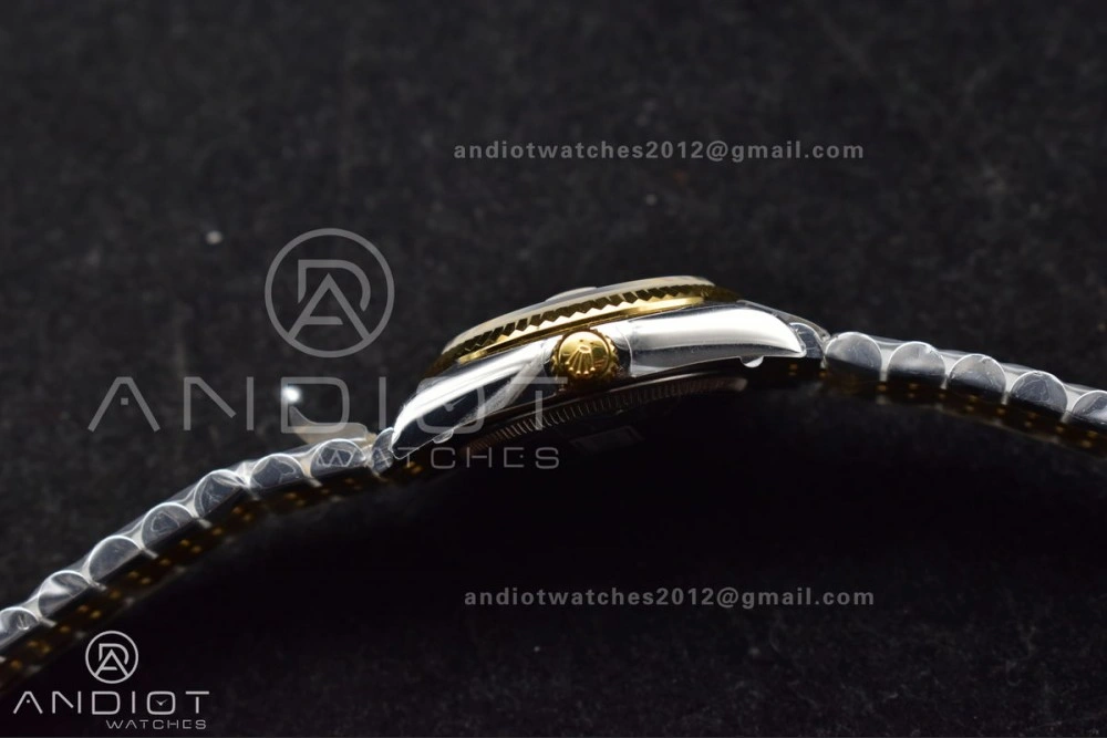 DateJust 31 Ladies 278271 GSF 316L Steel White Dial Roman Markers on YG President Bracelet