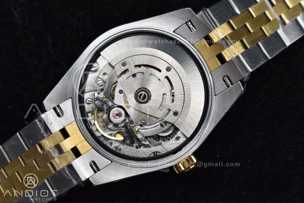 DateJust 31 Ladies 278273 GSF 316L Steel Gold Dial Stick Markers On YG President Bracelet