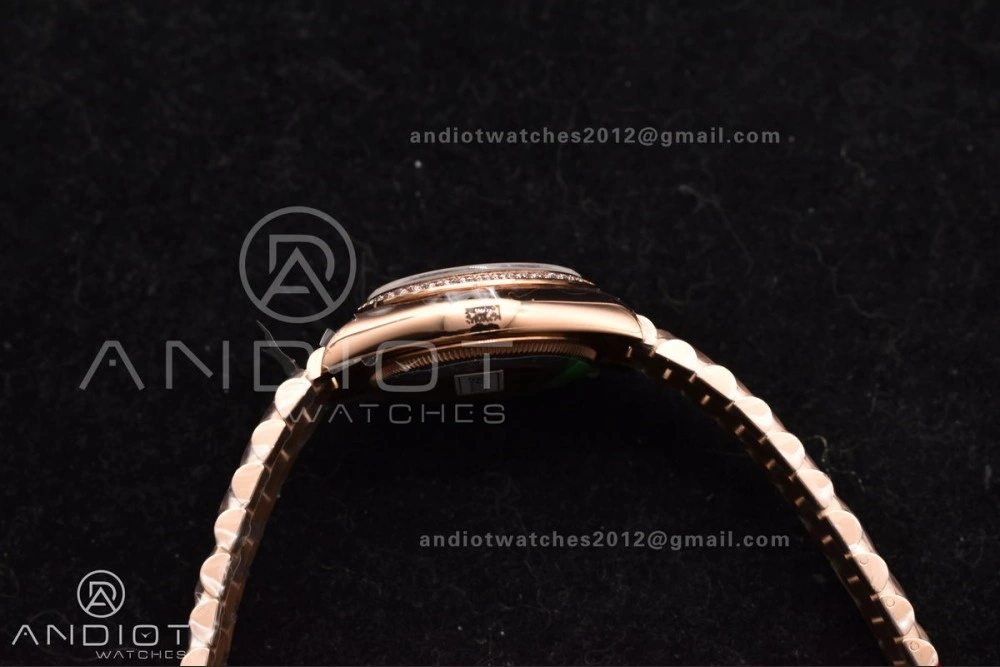 DateJust 31 Ladies 278275 GSF 316L Steel MOP Diamond Dial On Full RG Case and President Sytle Bracelet