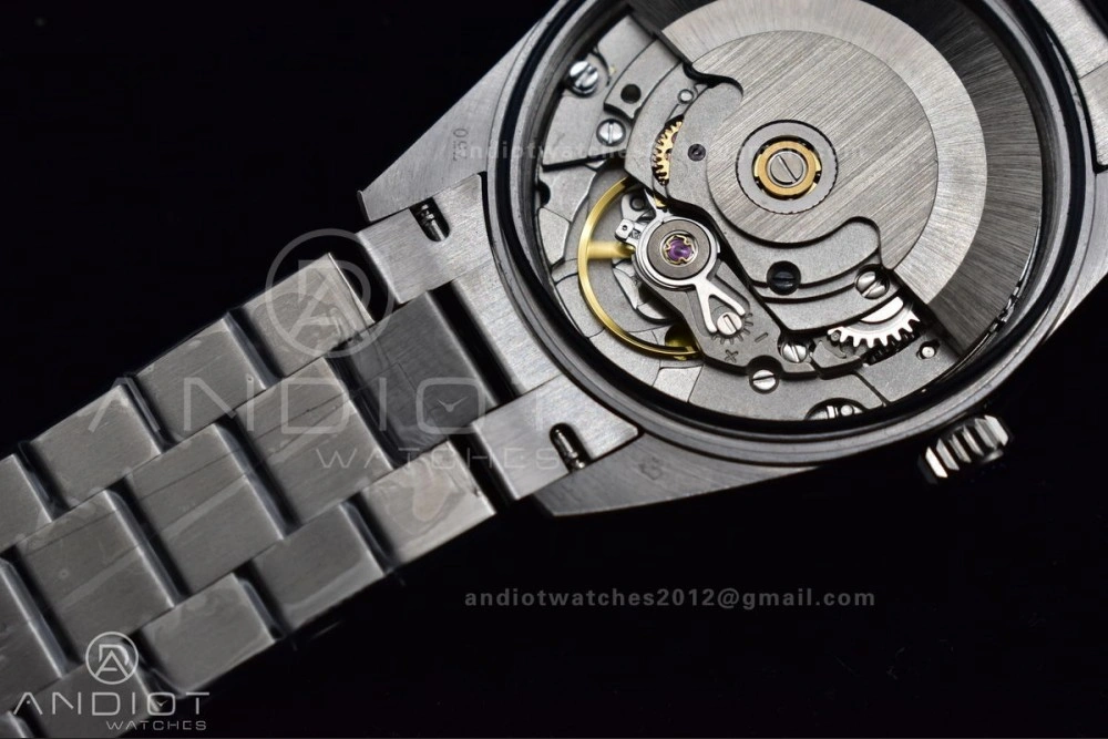 DateJust 31 Ladies 278289 BPF 316L Steel Diamonds Bezel Purple Dial Roman Markers on President Style Bracelet