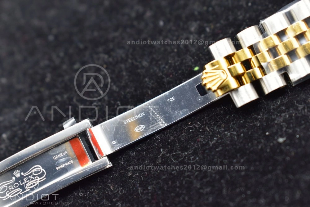 DateJust 31 Ladies 278289 WF 316L Steel Green Dial Fluted Bezel and Markers on President Syle Bracelet