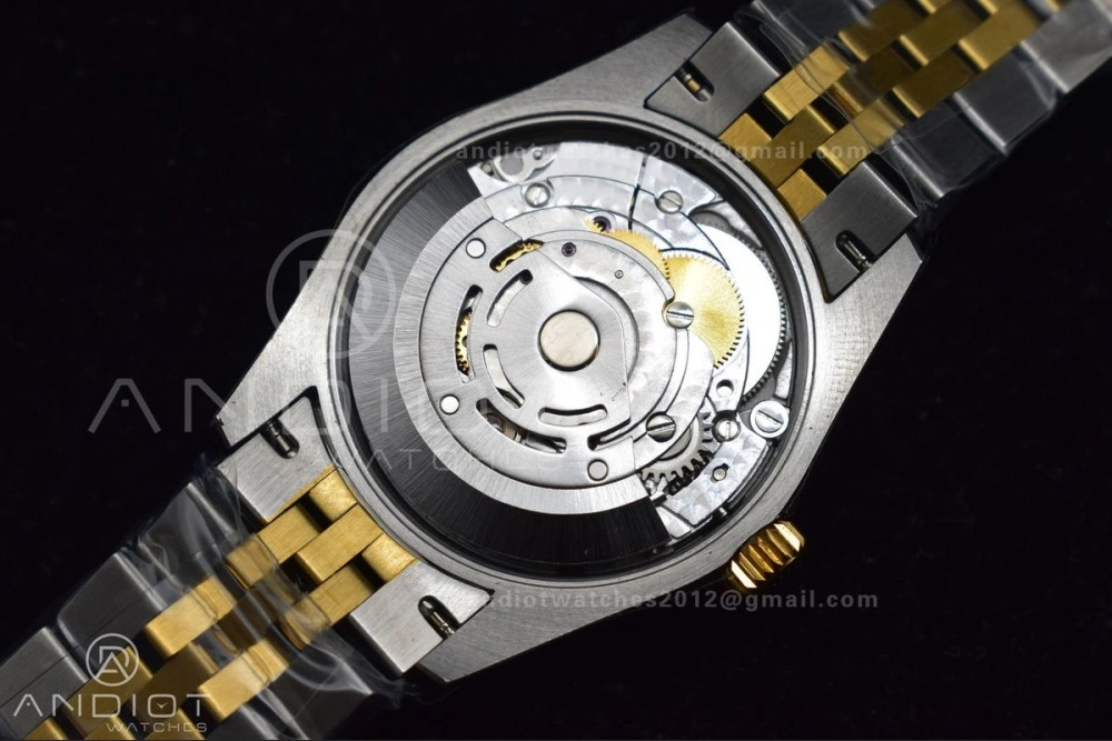 DateJust 31 Ladies 278289 WF 316L Steel Green Dial Fluted Bezel and Markers on President Syle Bracelet