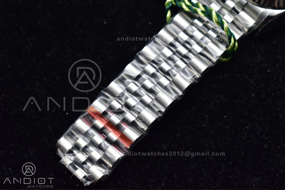 DateJust 31 Ladies 278289 WF 316L Steel Green Dial Stick Markers on President Syle Bracelet