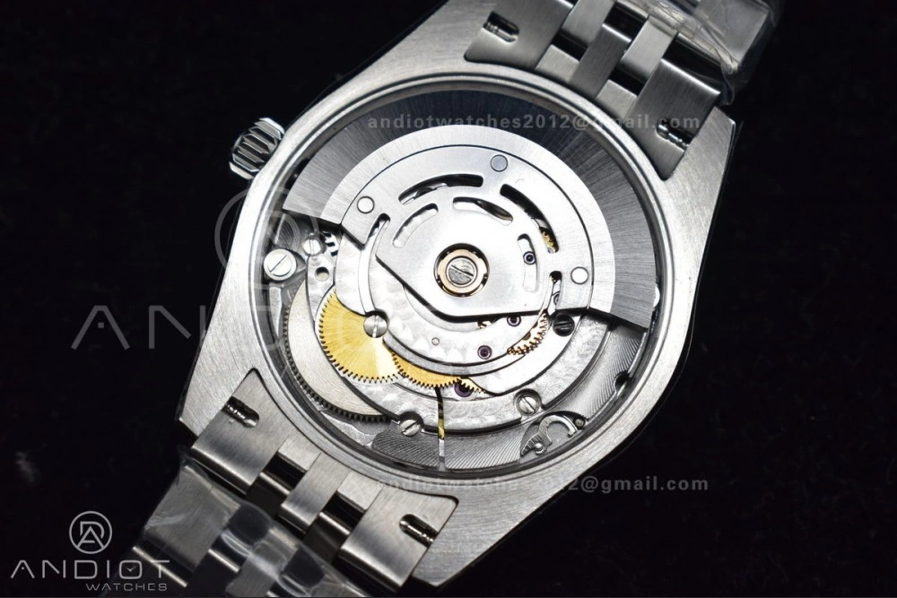 DateJust 31 Ladies 278289 WF 316L Steel Green Dial Stick Markers on President Syle Bracelet