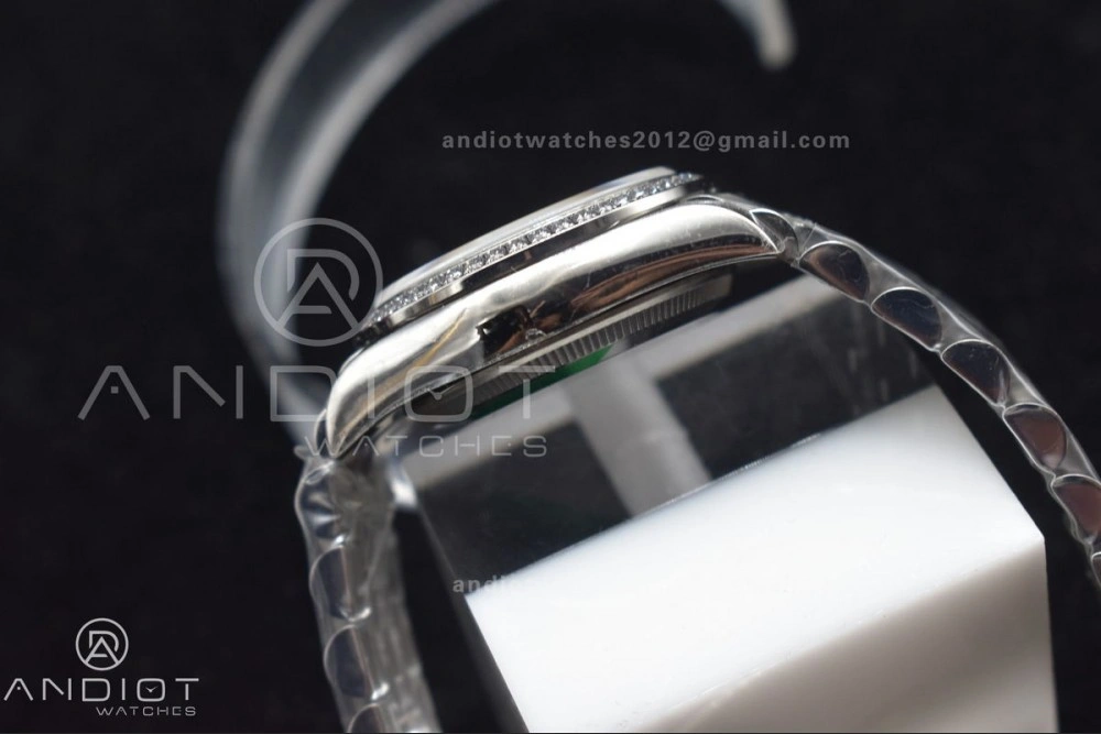 DateJust 31 Ladies 278289 WF 316L Steel White Dial Fluted Bezel On President Syle Bracelet