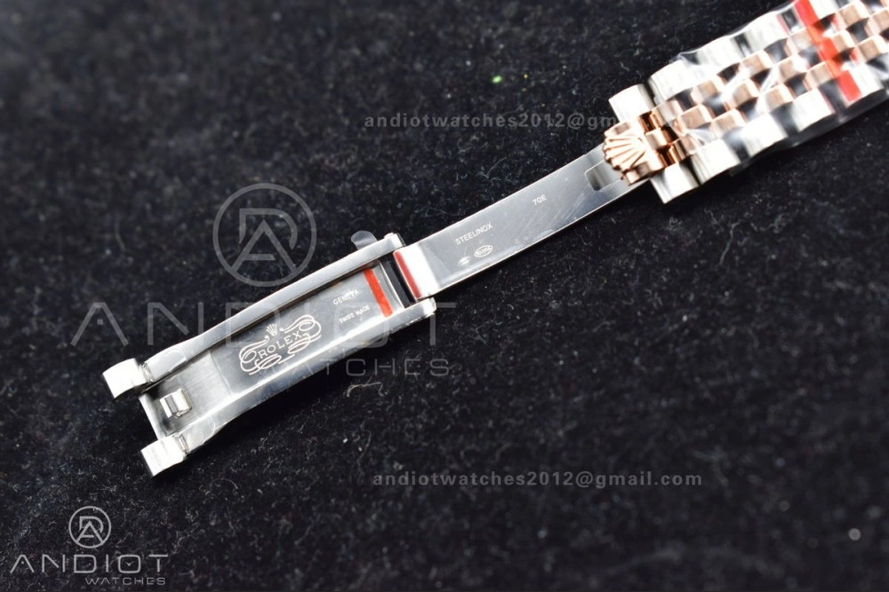 DateJust 31 Ladies 278289 WF RG 316L Steel Silver Dial Diamonds Bezel and Markers on President Syle Bracelet