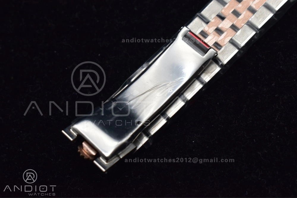 DateJust 31 Ladies 278289 WF RG 316L Steel Silver Dial Diamonds Bezel and Markers on President Syle Bracelet