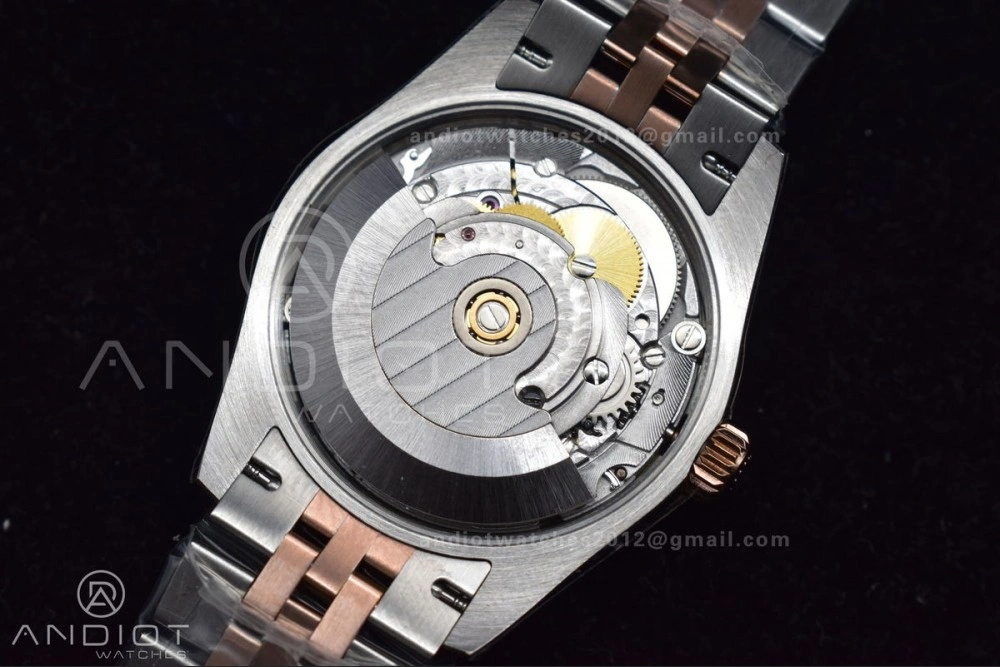 DateJust 31 Ladies 278289 WF RG 316L Steel Silver Dial Diamonds Bezel and Markers on President Syle Bracelet