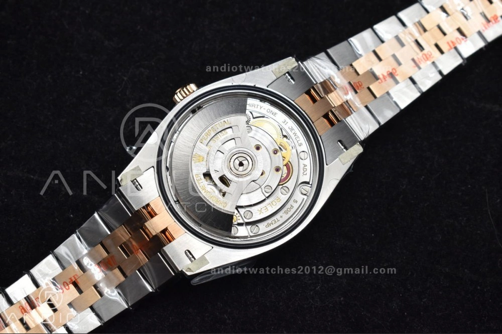 DateJust 36 126231 Clean 1:1 Best Edition 904L Steel Gray DIal Green Roman Marker on SS RG Jubilee Bracelet VR3235