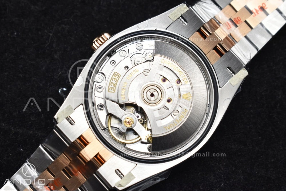 DateJust 36 126231 Clean 1:1 Best Edition 904L Steel Gray DIal Green Roman Marker on SS RG Jubilee Bracelet VR3235