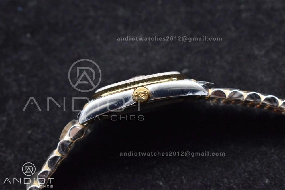 DateJust 36 126233 Clean 1:1 Best Edition 904L Steel Black Diamonds Dial on SS YG Jubilee Bracelet VR3235