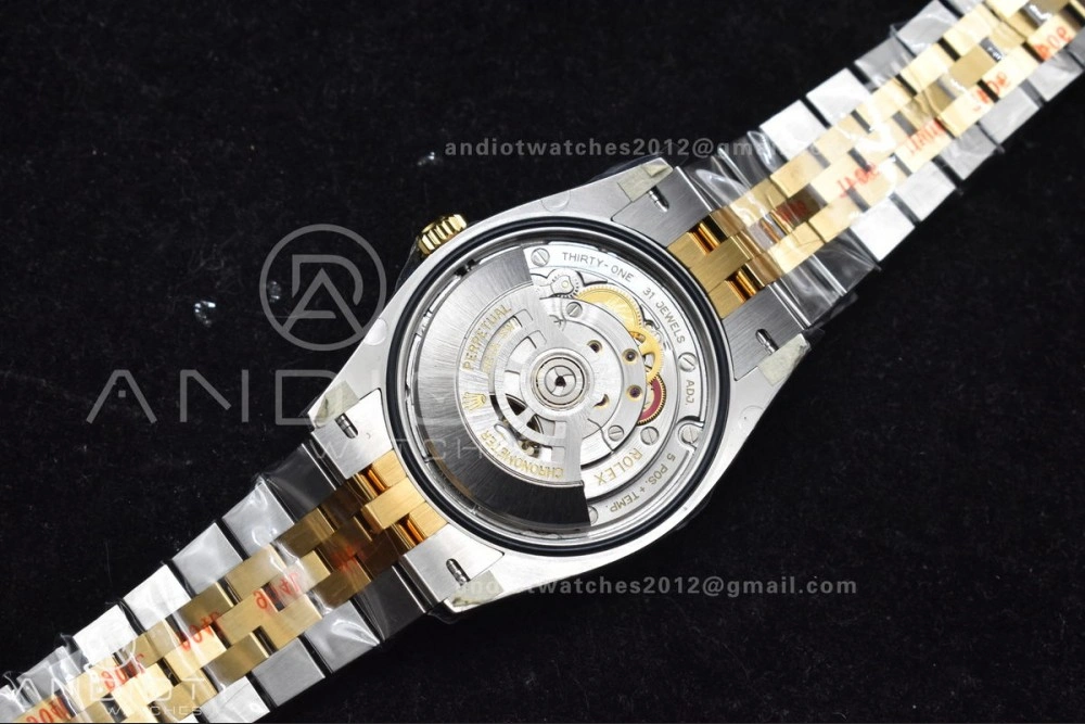 DateJust 36 126233 Clean 1:1 Best Edition 904L Steel Black Diamonds Dial on SS YG Jubilee Bracelet VR3235