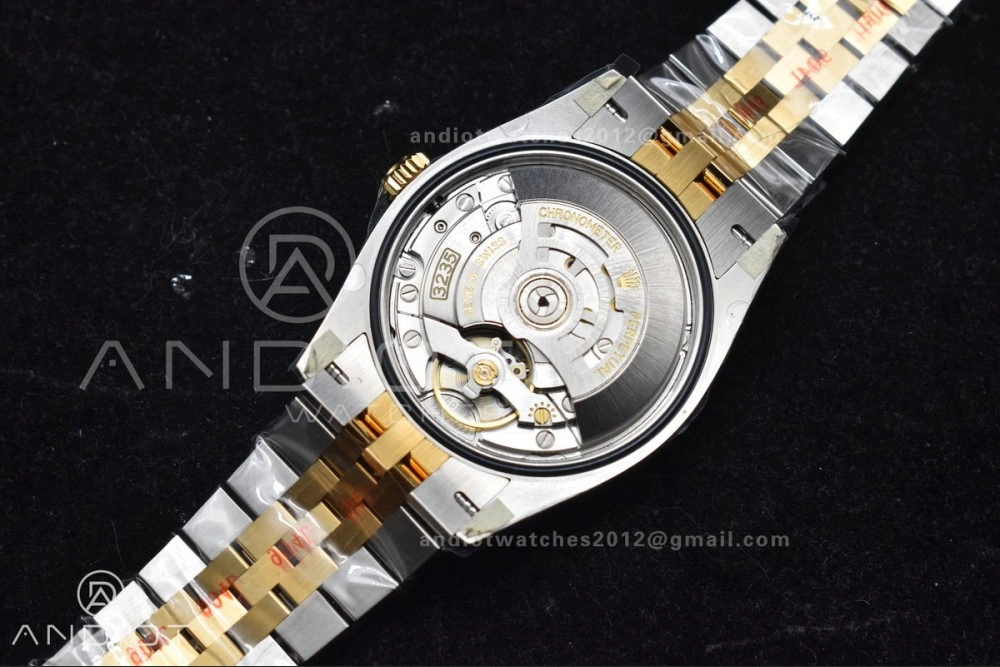 DateJust 36 126233 Clean 1:1 Best Edition 904L Steel Black Diamonds Dial on SS YG Jubilee Bracelet VR3235