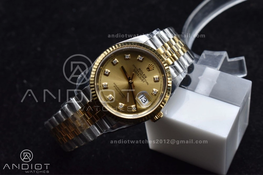 DateJust 36 126233 Clean 1:1 Best Edition 904L Steel YG Diamonds Dial on SS YG Jubilee Bracelet VR3235