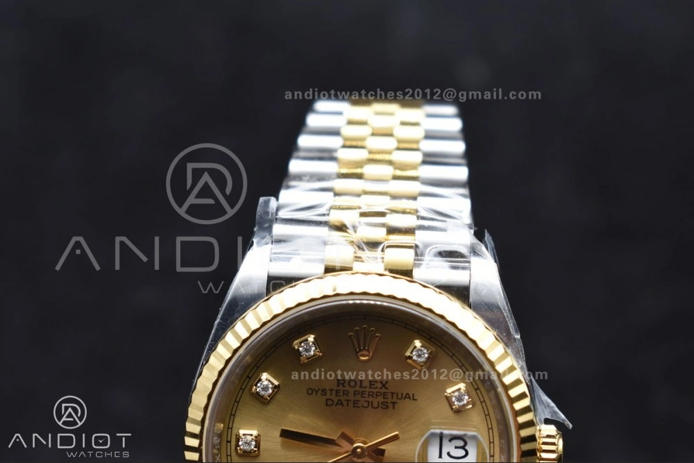 DateJust 36 126233 Clean 1:1 Best Edition 904L Steel YG Diamonds Dial on SS YG Jubilee Bracelet VR3235